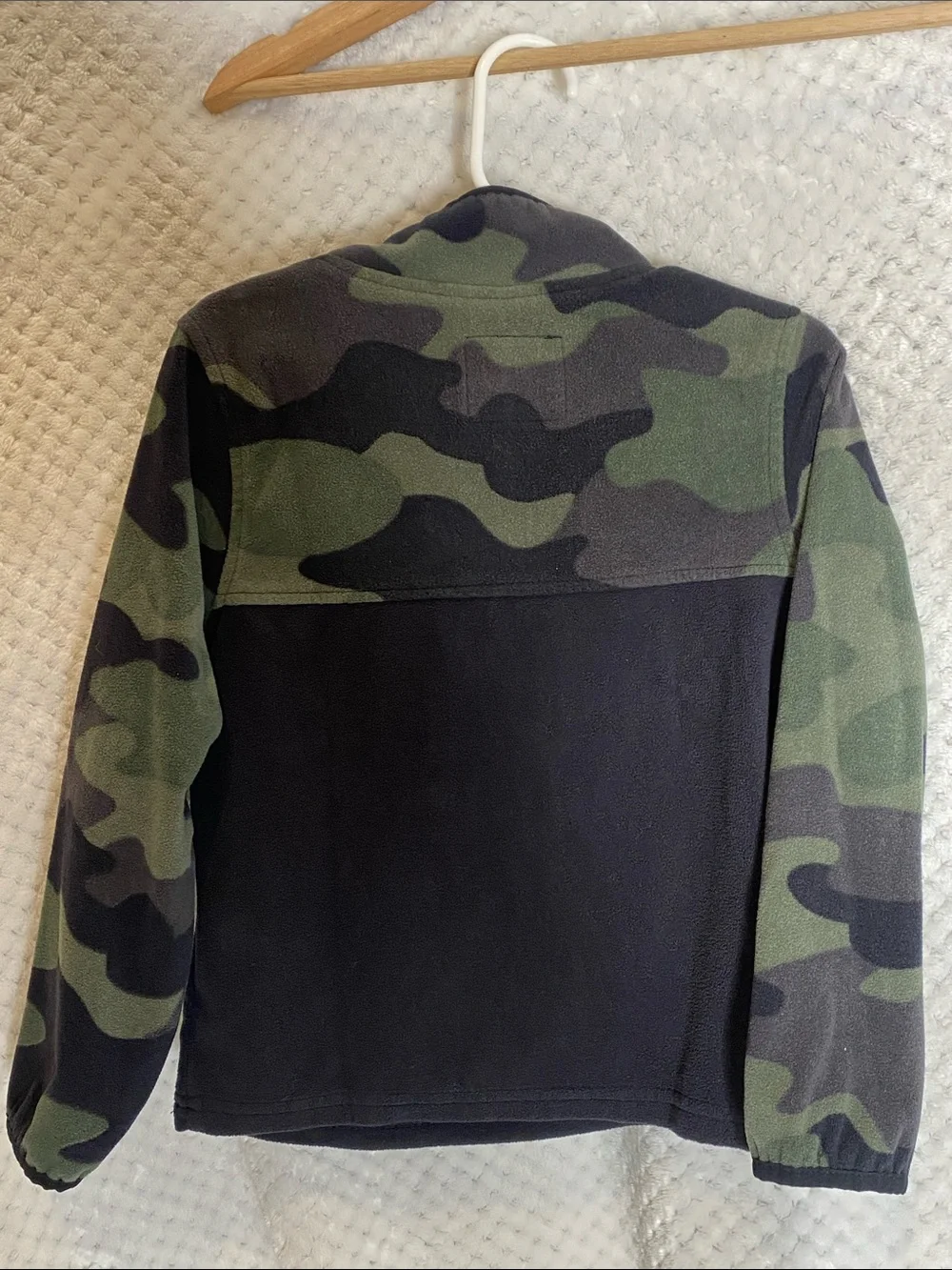 OshKosh B'gosh Camo Half-Zip Fleece - Green & Black